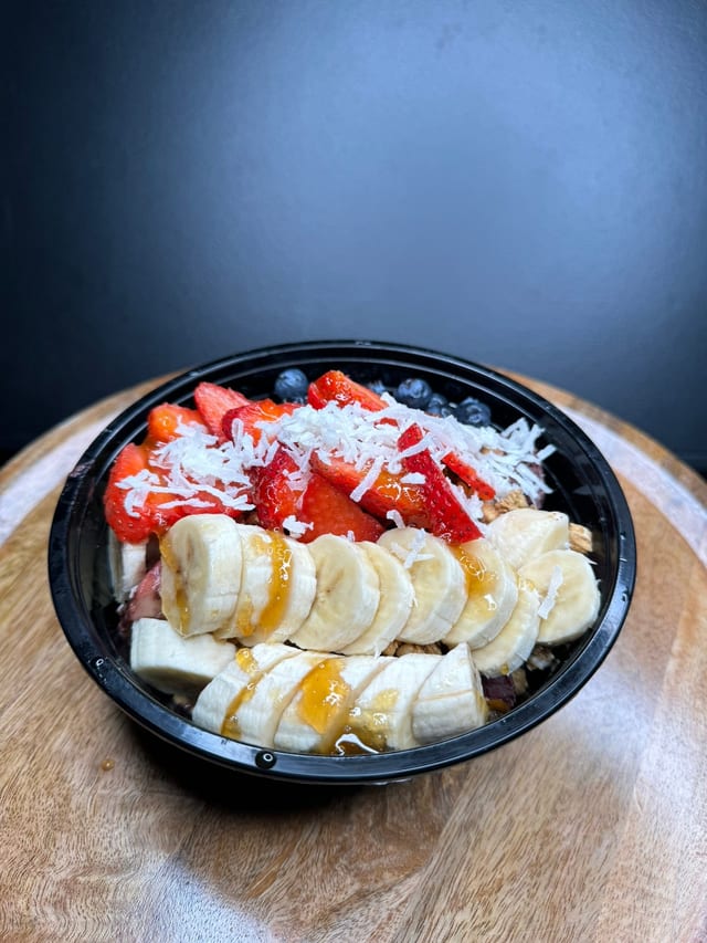 Loaded acai bowl.