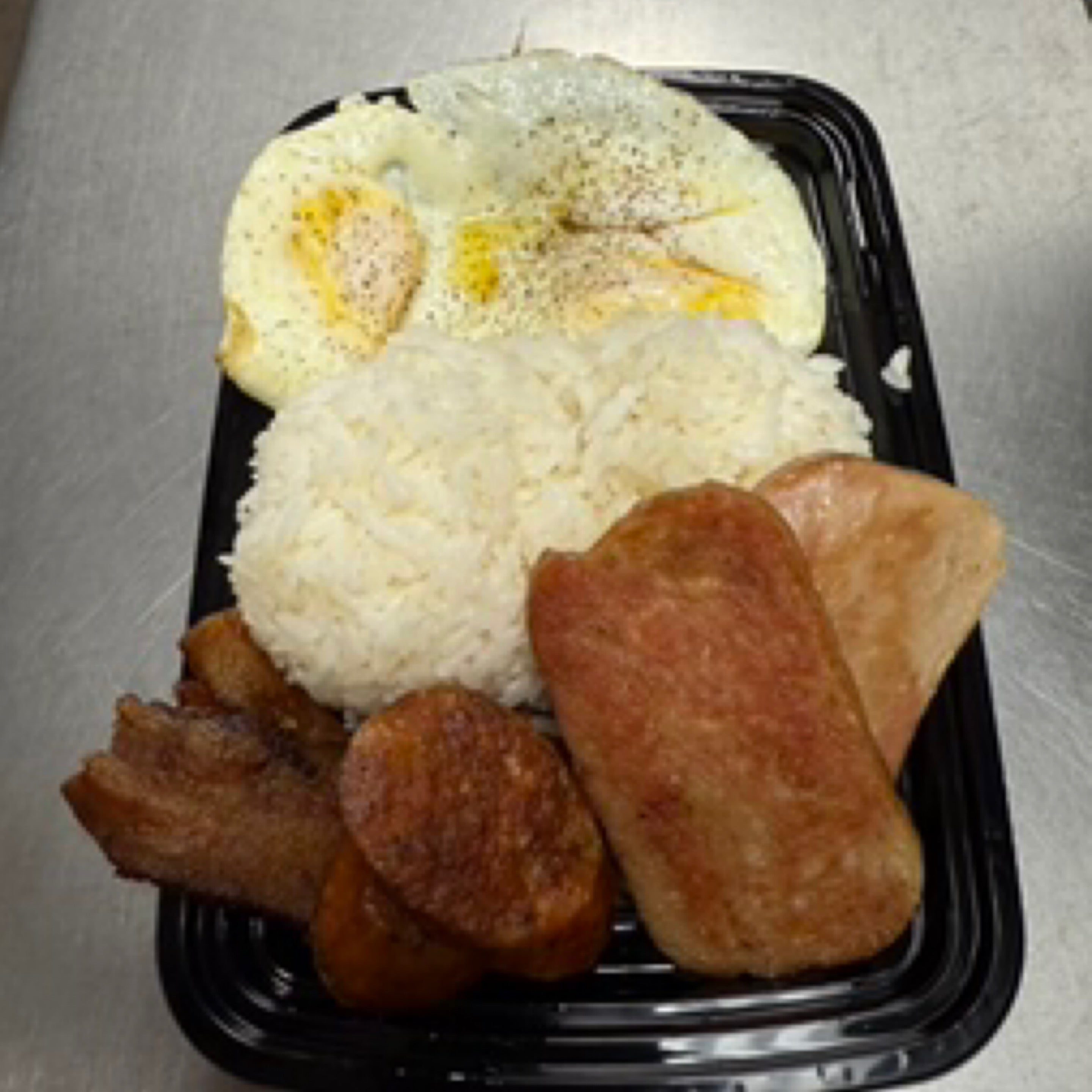 3 Meat’s Breakfast Bento.