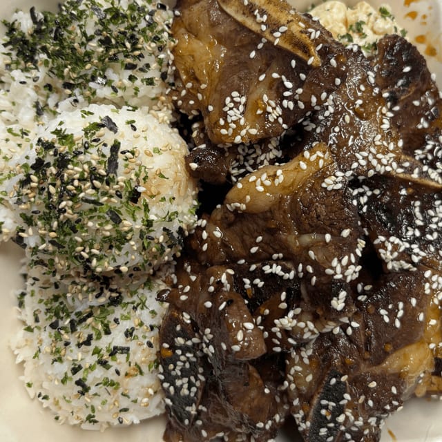 Kalbi Ribs Plate.